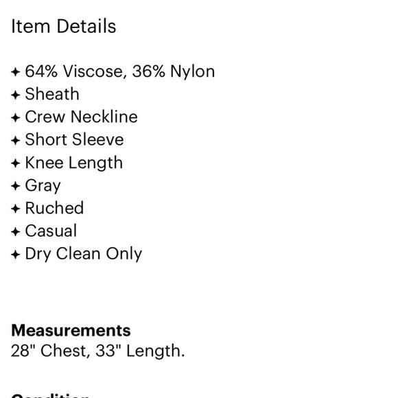 Tibi Grey & Black Short Sleeve Dark Academia Sheath Dress Womens 0 Mini Classy - Picture 4 of 10